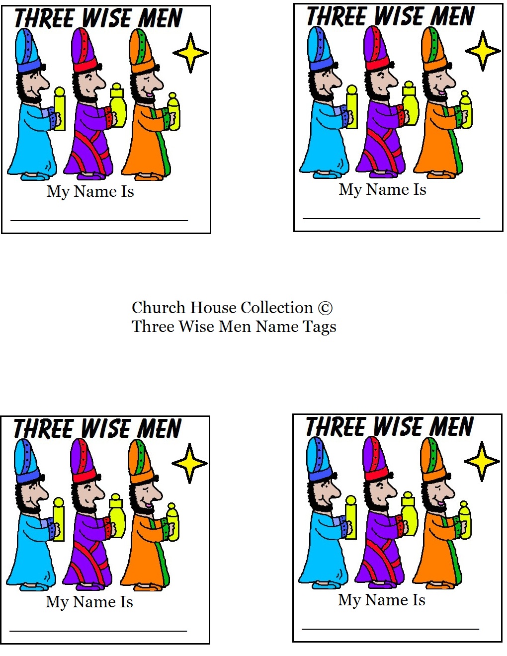 Three Wise Men Sunday School Lesson